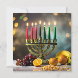 CARTÃO DE FESTIVIDADES KWANZAA - KINARA -