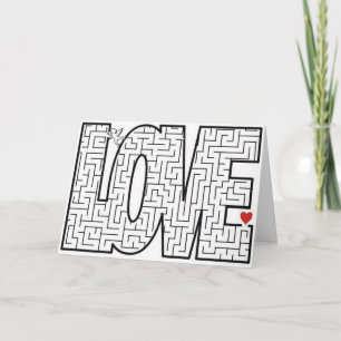 Cartão De Festividades Labirinto do amor