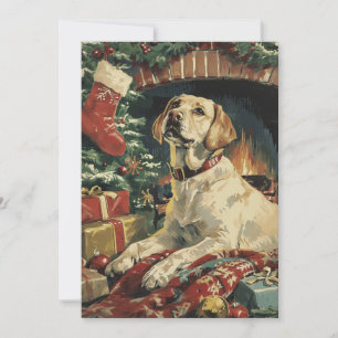 Cartão De Festividades Labrador Christmas