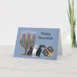 Cartão De Festividades Labrador Retriever Chanukah Card Menorah Dreidel<br><div class="desc">Lembrar a família e os amigos durante a temporada de Chanukah é uma maneira maravilhosa de manter contato com as pessoas que você ama e se importa. Criei com amor e cuidado estes cartões Chanukah para cães e tenho a certeza de que qualquer pessoa que ame cães ficará encantada em...</div>