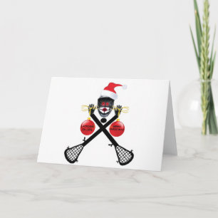 Cartão De Festividades Lacrosse Christmas
