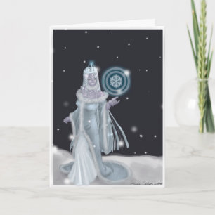 Cartão De Festividades Lady of the Snow Holiday Card