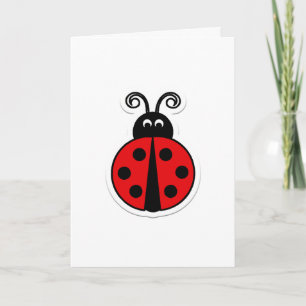Cartão De Festividades Ladybug Valentine