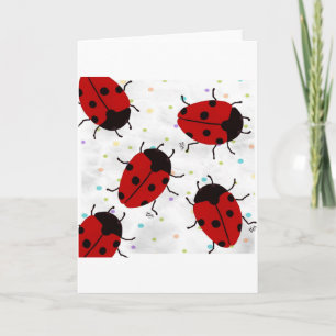 CARTÃO DE FESTIVIDADES LADYBUGS