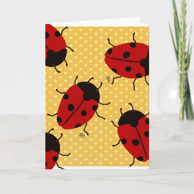 CARTÃO DE FESTIVIDADES LADYBUGS (Frente)