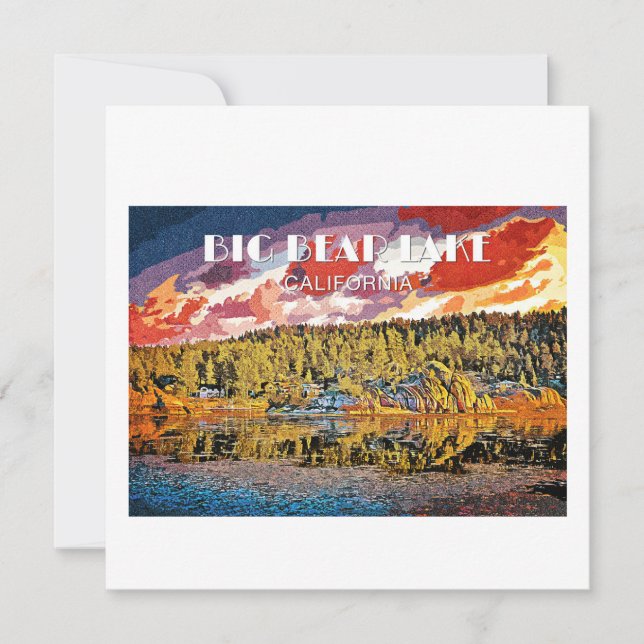 Cartão De Festividades Lago Urso Grande (Frente)