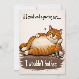 Cartão De Festividades Laid Back Cat Birthday Card