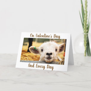 CARTÃO DE FESTIVIDADES LAMB SAYS "I LOVE YOU" VALENTINE CARD