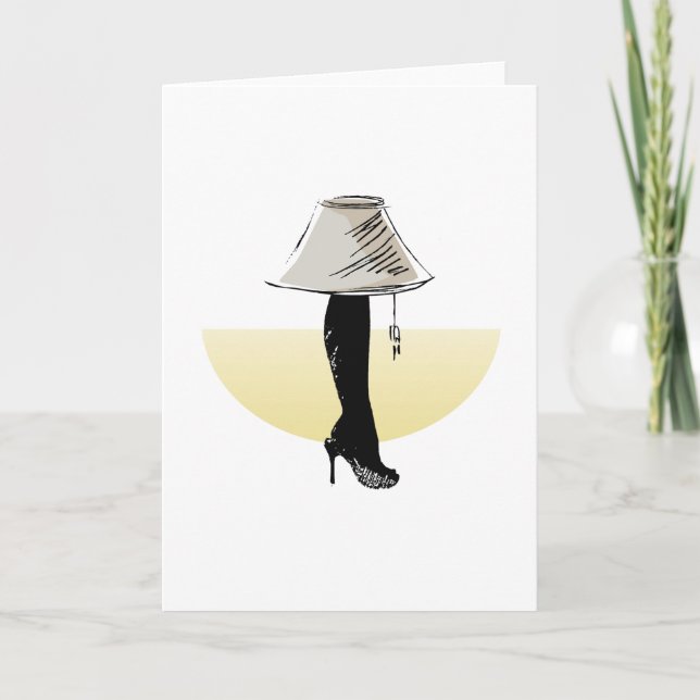 Cartão De Festividades Lâmpada do pé (Frente)