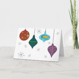 Cartão De Festividades Lâmpadas de Ornamento de Feriados Modernos do Sécu