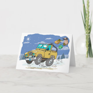 Cartão De Festividades LandRoverXtmasCard copia