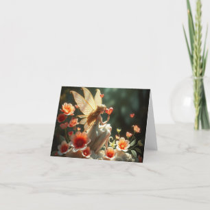 Cartão De Festividades Lápida Romântica Bonita Delicada