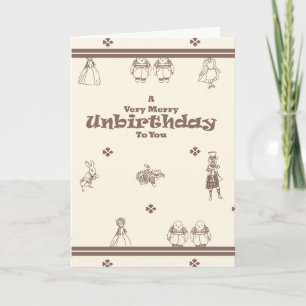 Cartão De Festividades Late Birthday Card: A Merry Unbirthday