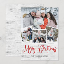 Cartão De Festividades Latido 4 FOTO da Rússia natalícia Saudação