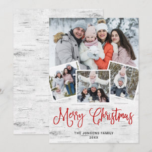 Cartão De Festividades Latido 4 FOTO da Rússia natalícia Saudação