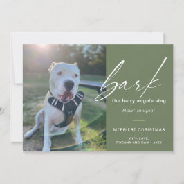 Cartão De Festividades Latido De Cachorro Moderno Os Ângulos Láteos Canta