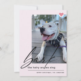 Cartão De Festividades Latido Moderno Cão Canta Canto Dos Ângulos Leitoso