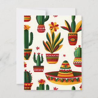 Cartão De Festividades Latino Folclórico Vibrante