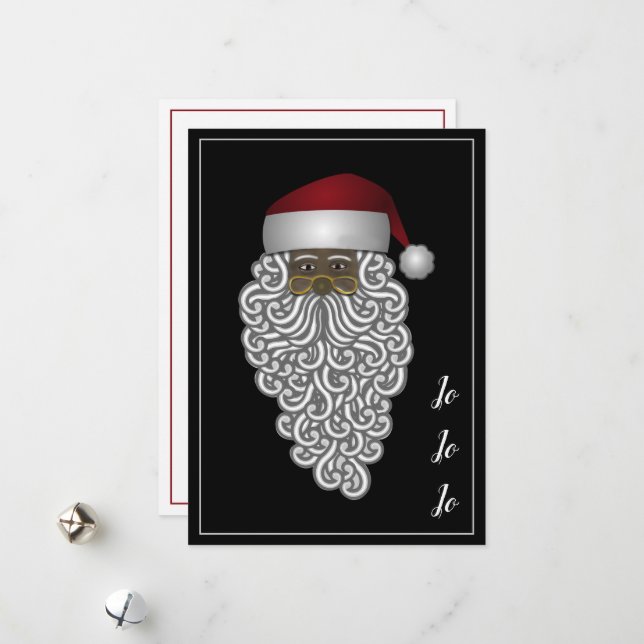 Cartão De Festividades Latino Papá Noel, Natal personalizado (Frente/Verso In Situ)