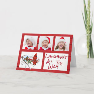 Cartão De Festividades Laughing All the Way Photo Christmas Card