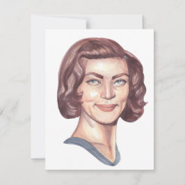 Cartão De Festividades Lauren Bacall - Retrato