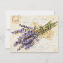 Cartão De Festividades Lavanda