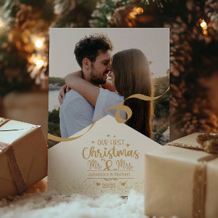 Cartão De Festividades Layout de Foto Completa de Natal Vertical pela Pri
