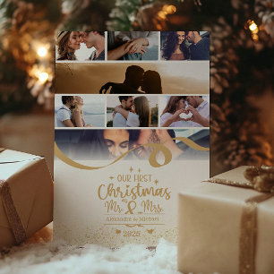 Cartão De Festividades Layout de Foto Vertical no Primeiro Natal 8