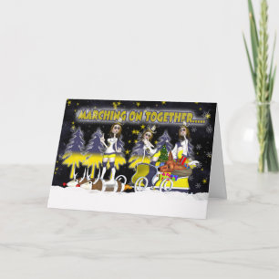 Cartão De Festividades Leeds Fan Christmas Card With Rock Chicks