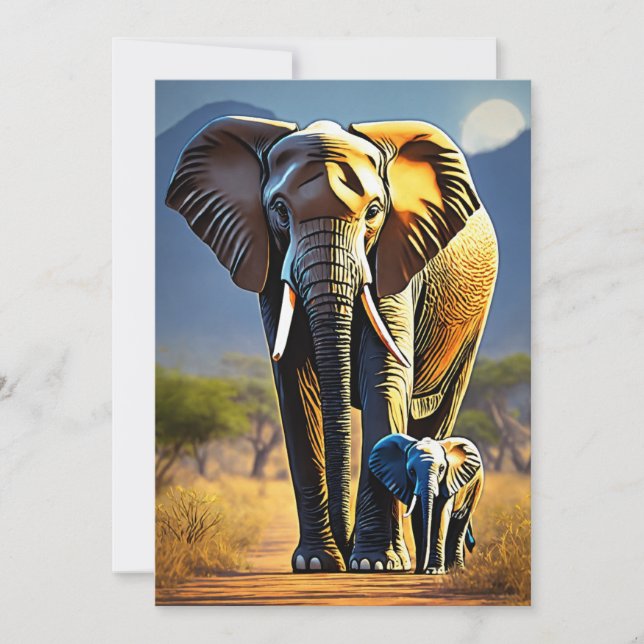 Cartão De Festividades Legado Africano (Frente)