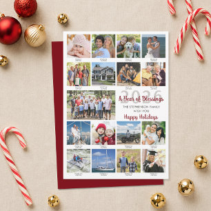 Cartão De Festividades Legendas de colagem de fotos de cumprimento person