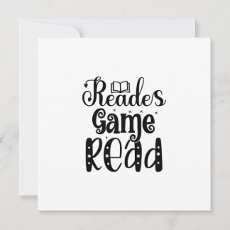 Cartão De Festividades Leitura do Jogo de Arte Leitura