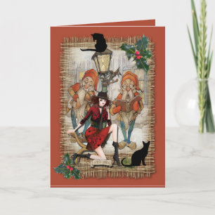 Cartão De Festividades Leituras de Natal