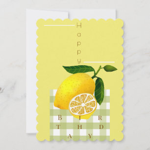 Cartão De Festividades Lemon Chic Happy Birthday Yellow