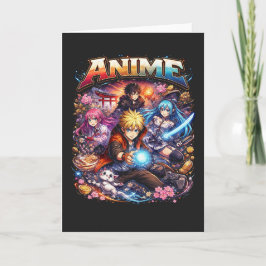 Cartão De Festividades Lendas do Anime