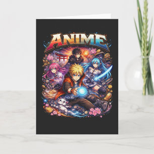 Cartão De Festividades Lendas do Anime
