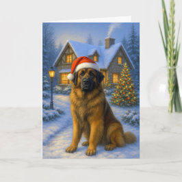 Cartão De Festividades Leonberger Holiday Card