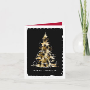 Cartão De Festividades Leopard Print Christmas Tree Card