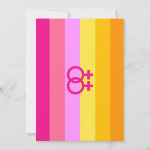Cartão De Festividades Lésbica Dawn Pride WLW