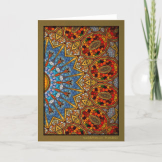 Cartão De Festividades Letra digital Mandala
