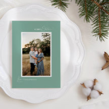 Letra e Foto Minimalistas Verdes Boho