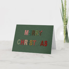 Cartão De Festividades Letras de Natal Feliz