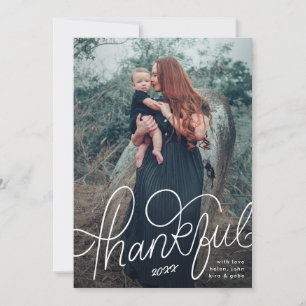 Cartão De Festividades Letreiro de Ação de Graças Foto de Feriado de Agra