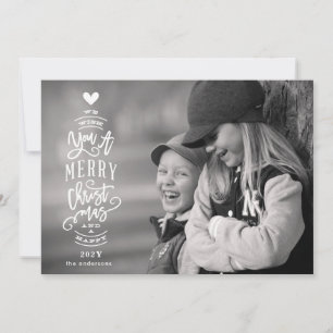 Cartão De Festividades Letreiro Feliz Natal Foto Feliz