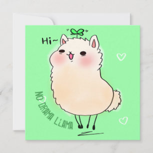Cartão De Festividades Lhama