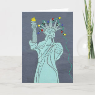 Cartão De Festividades Liberdade nas luzes