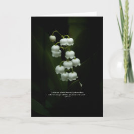 Cartão De Festividades Lily da Páscoa do Vale/Cartão Saudável Cristão