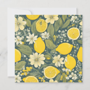 Cartão De Festividades Limão-da-safra