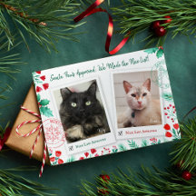Linda Lista 2 Cat Photo Christmas Watercolor