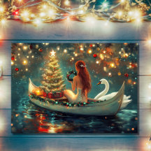Linda Sereia com o Natal em Swan